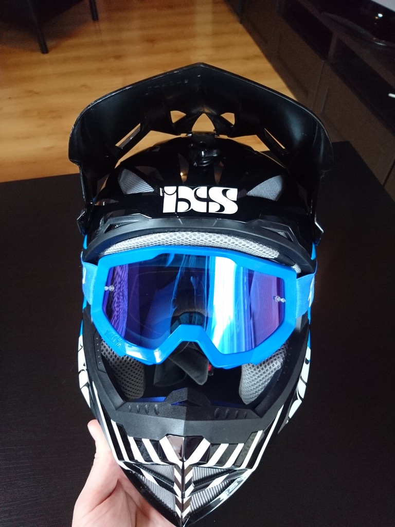 Kask IXS Metis + gogle 100% Strata + uchwyt GoPro