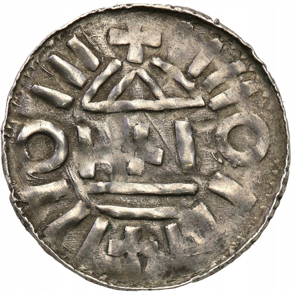 Niemcy Saksonia denar krzyżowy X w. typ I st.2