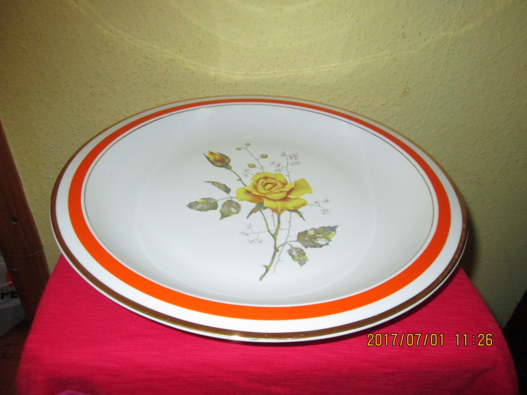 DUŻY TALERZ DO POWIESZEN. PATERA-PORCELANA WAWEL