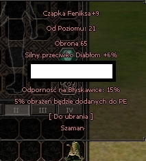 Czapka szaman GROTA ZODIAK Metin 2 s57 Tasmania