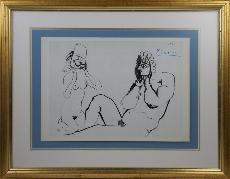 Pablo PICASSO (1881-1973) 'Komedia Ludzka' 1954 r.
