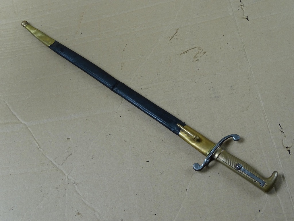 BAGNET NIEMIECKI MAUSER m1871 PARADNY WYJŚCIOWY