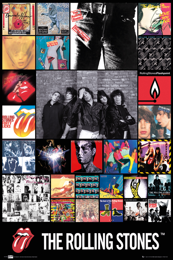 The Rolling Stones Dyskografia - plakat 61x91,5 cm
