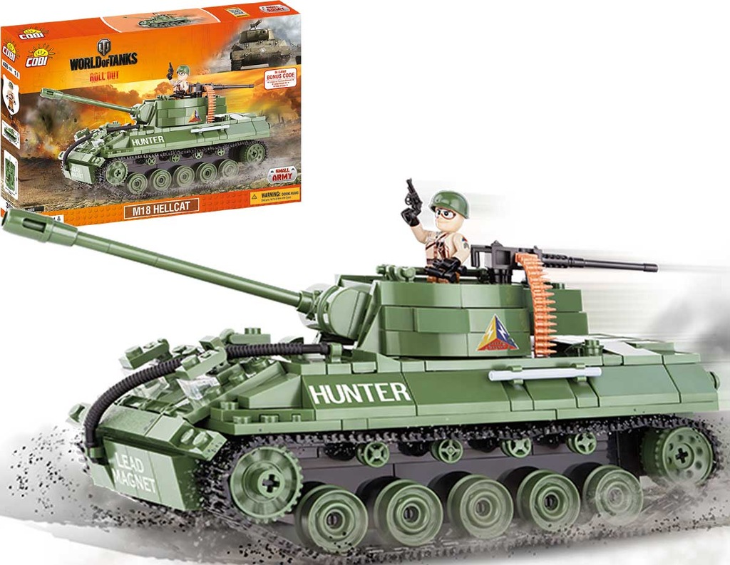 Cobi 3006 World Of Tanks M18 Hellcat Kody Wot 7078980602 Oficjalne