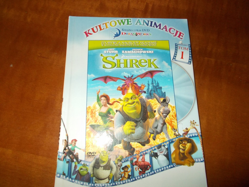 SHREK KSIĄŻKA I FILM DVD KULTOWE ANIMACJE TOM 1