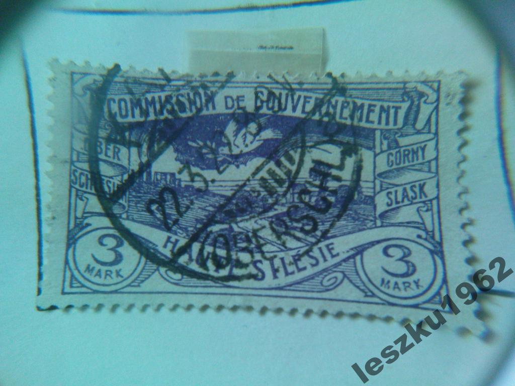 GÓRNY ŚLĄSK -3 MARKI -1922r -P101- COMMISSION ....