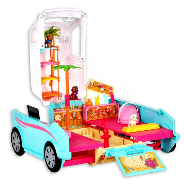 Wakacyjny Samochód Barbie Kamper Z Pieskami