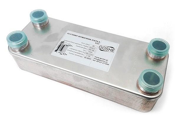 Płytowy wymiennik ciepła GOSHE 40kW 1 cal