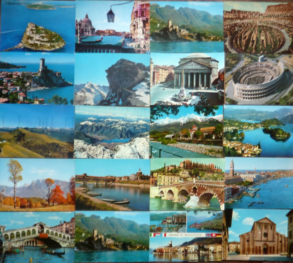 Włochy - 50 widokówek - pocztówki - zestaw 5