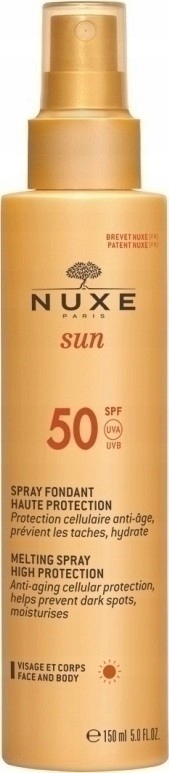 NUXE SUN Spray Mleczko 150 ml SPF50 Twarz Ciało 25