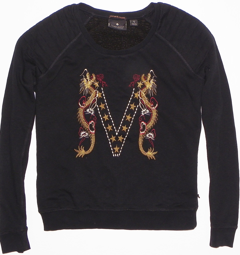 MAISON SCOTCH CZARNA BLUZA DAMSKA LOGO