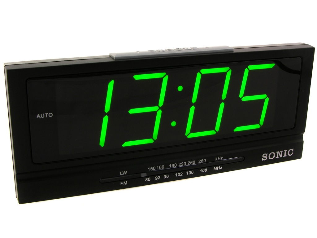 RADIOBUDZIK DUŻY wyświetlacz Radio LED BUDZIK 2613