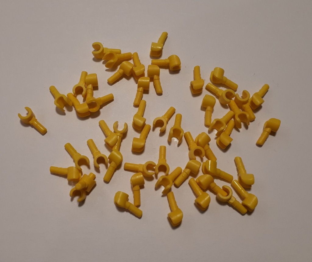 Dłonie rączki Lego Żółte 50 szt
