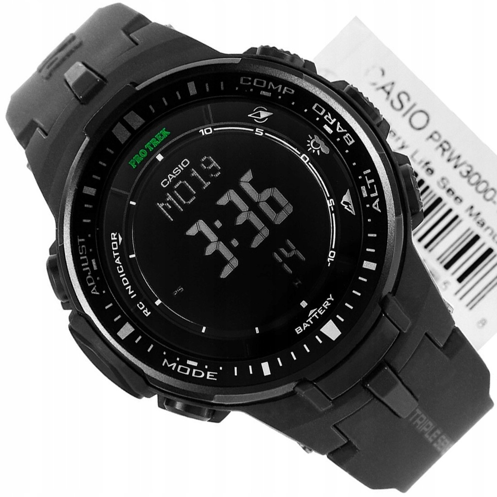 MĘSKI ZEGAREK CASIO PRW-3000 1A PROTREK SOLAR