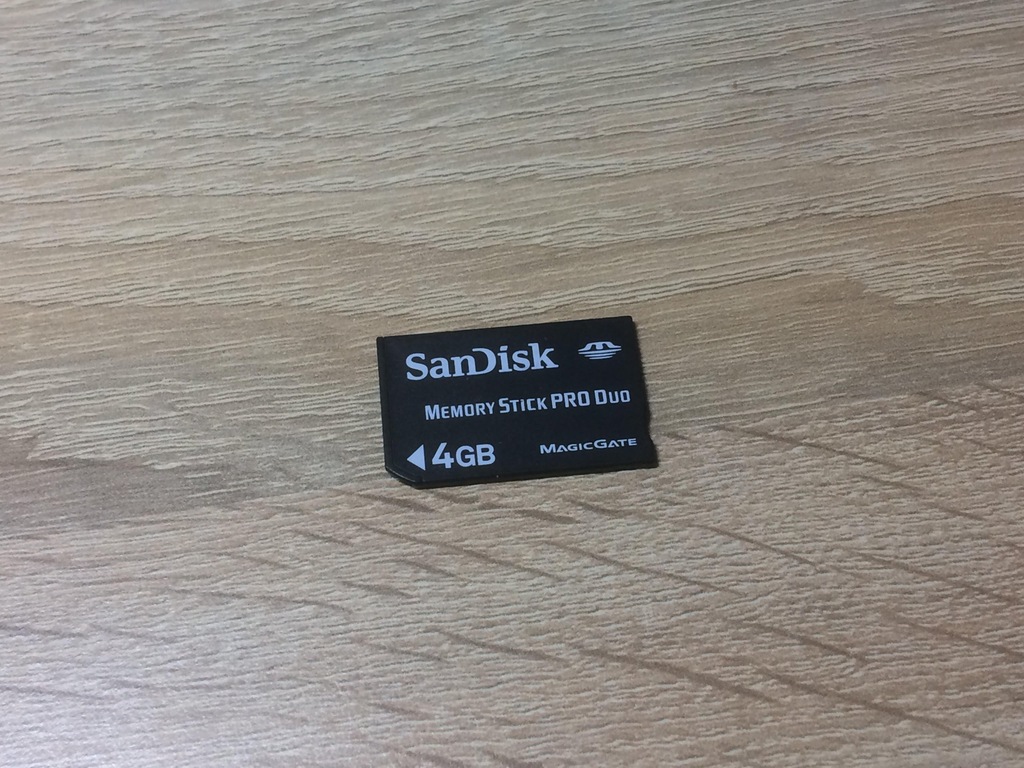 Nowy SANDISK Memory Stick PRO DUO 4GB - Wawa