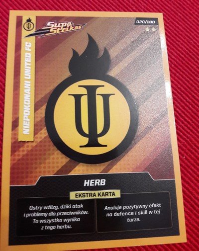 CLASH CARDS SUPA STRIKAS karty Herb Niepokonani020