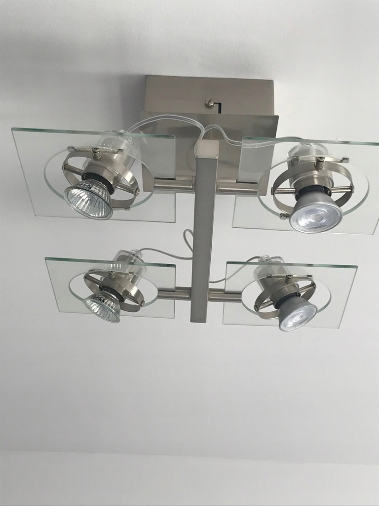 IKEA FUGA Oświetlenie sufitowe/4 reflektory, chrom