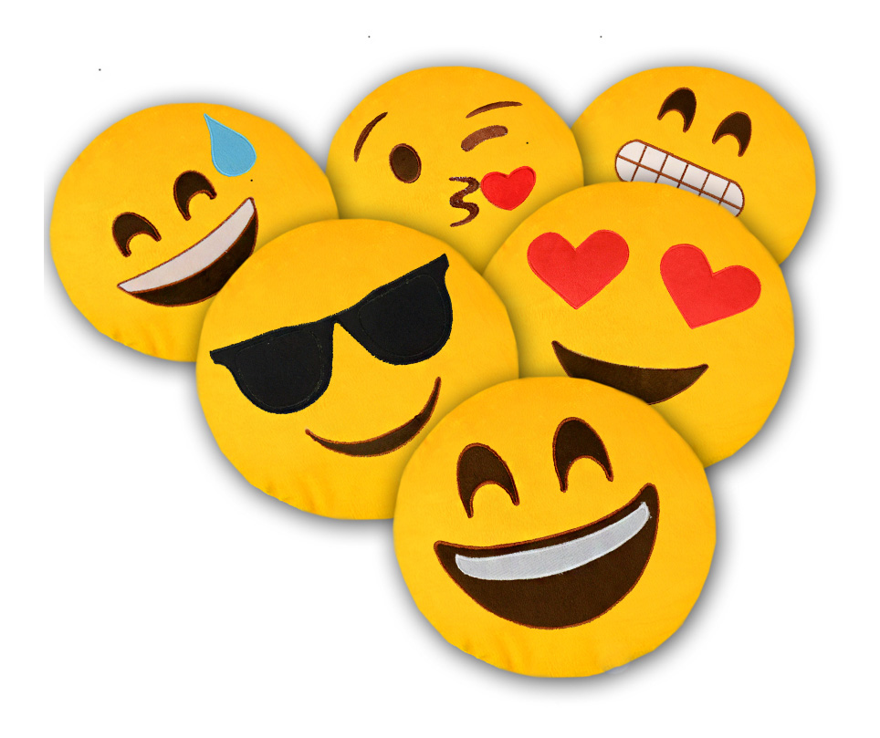 PODUSZKA JASIEK EMOJI EMOTIKON 35cm PREZENT OZDOBA 7148632572