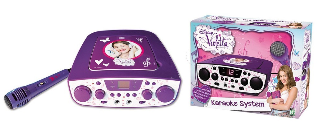 Disney Karaoke System Violetta Odtwarzacz CD LCD