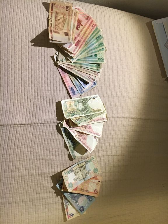 Stare banknoty polskie, ukraińskie i białoruskie