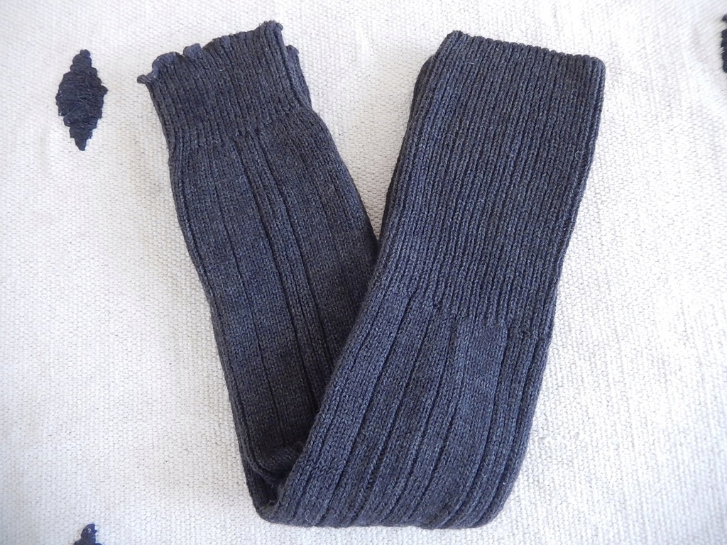 CALZEDONIA wełniane getry ocieplacze C.SZARY 6