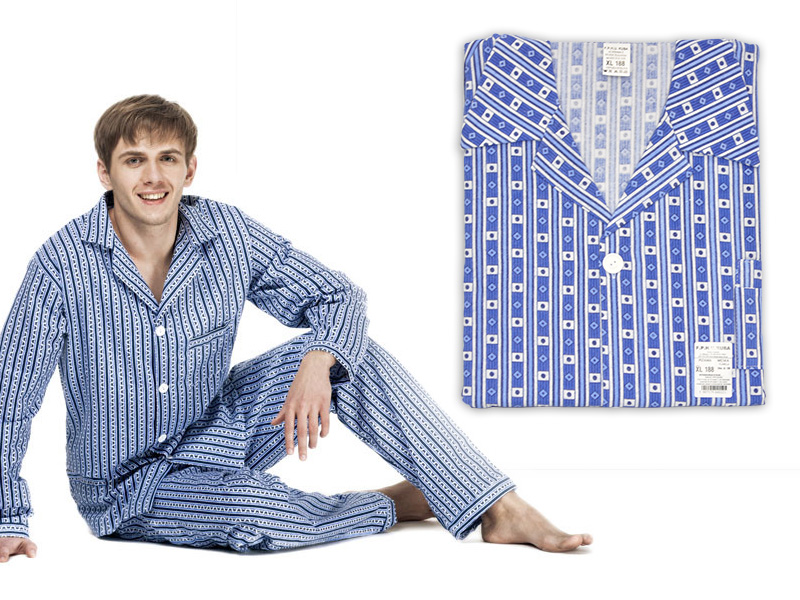 Piżama męska, KUBA, różne wzory, BAWEŁNA, XL