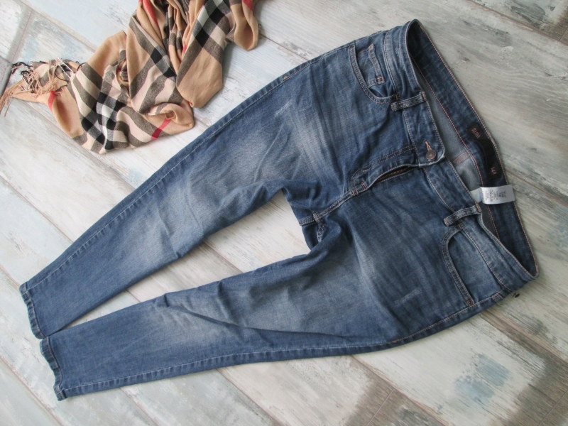 NEXT___wysoki stan SLIM STRETCH spodnie jeans__42