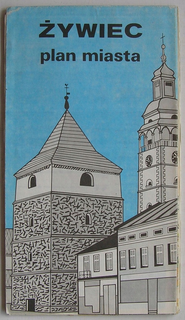ŻYWIEC PLAN MIASTA 1990