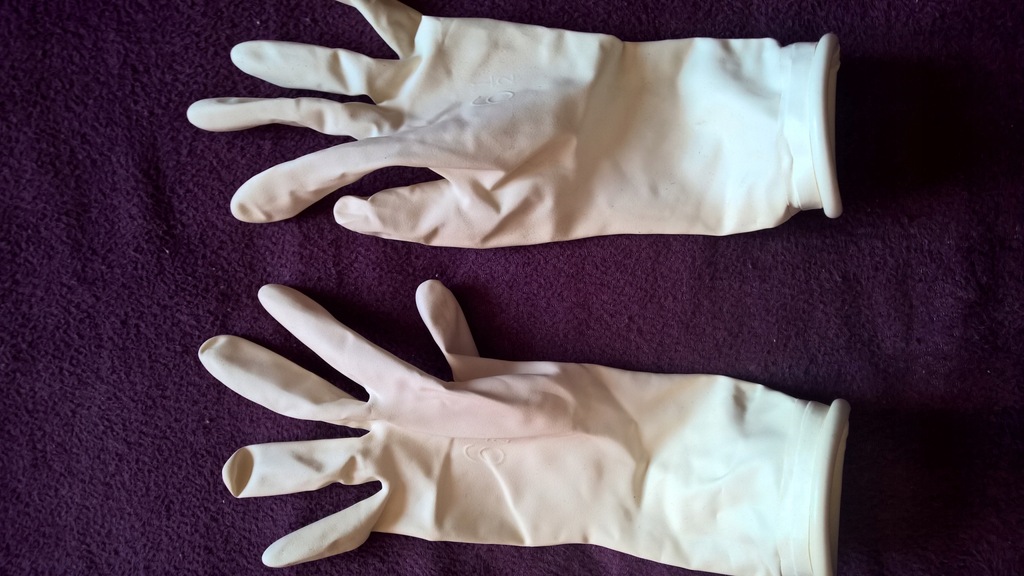 Latex 100% rękawiczki białe ekri medical feyish