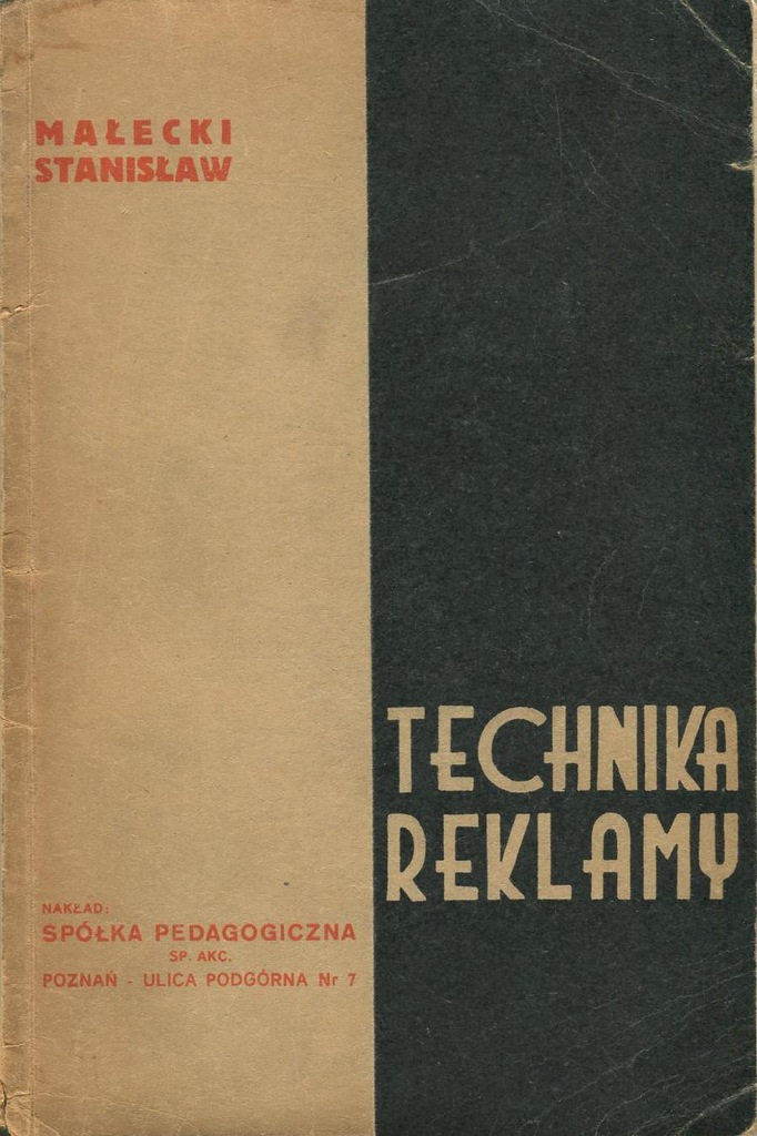 TECHNIKA REKLAMY Małecki liternictwo typografia
