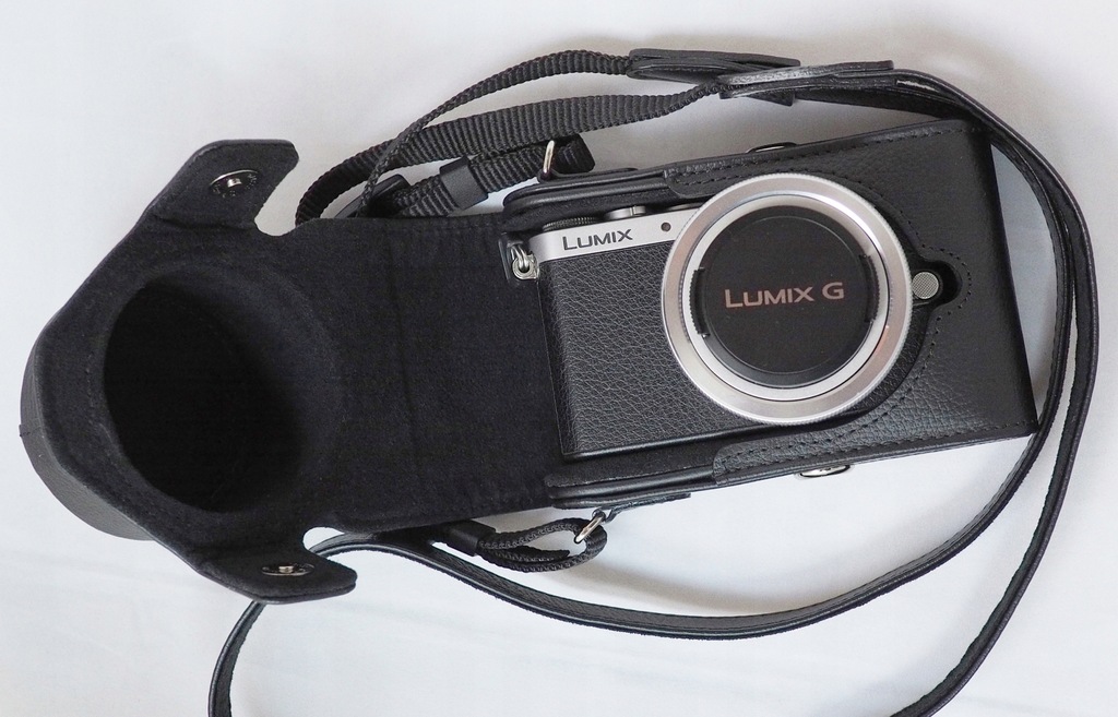 Panasonic lumix GM1 + 12-32, gratis fut. skóra ory