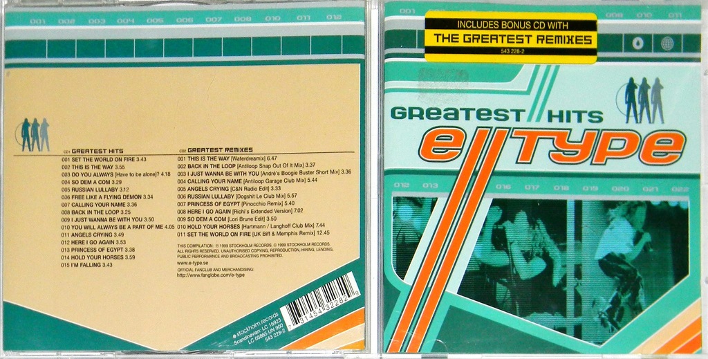 E-Type - Greatest Hits And Remixes 1999 ALBUM 2CD