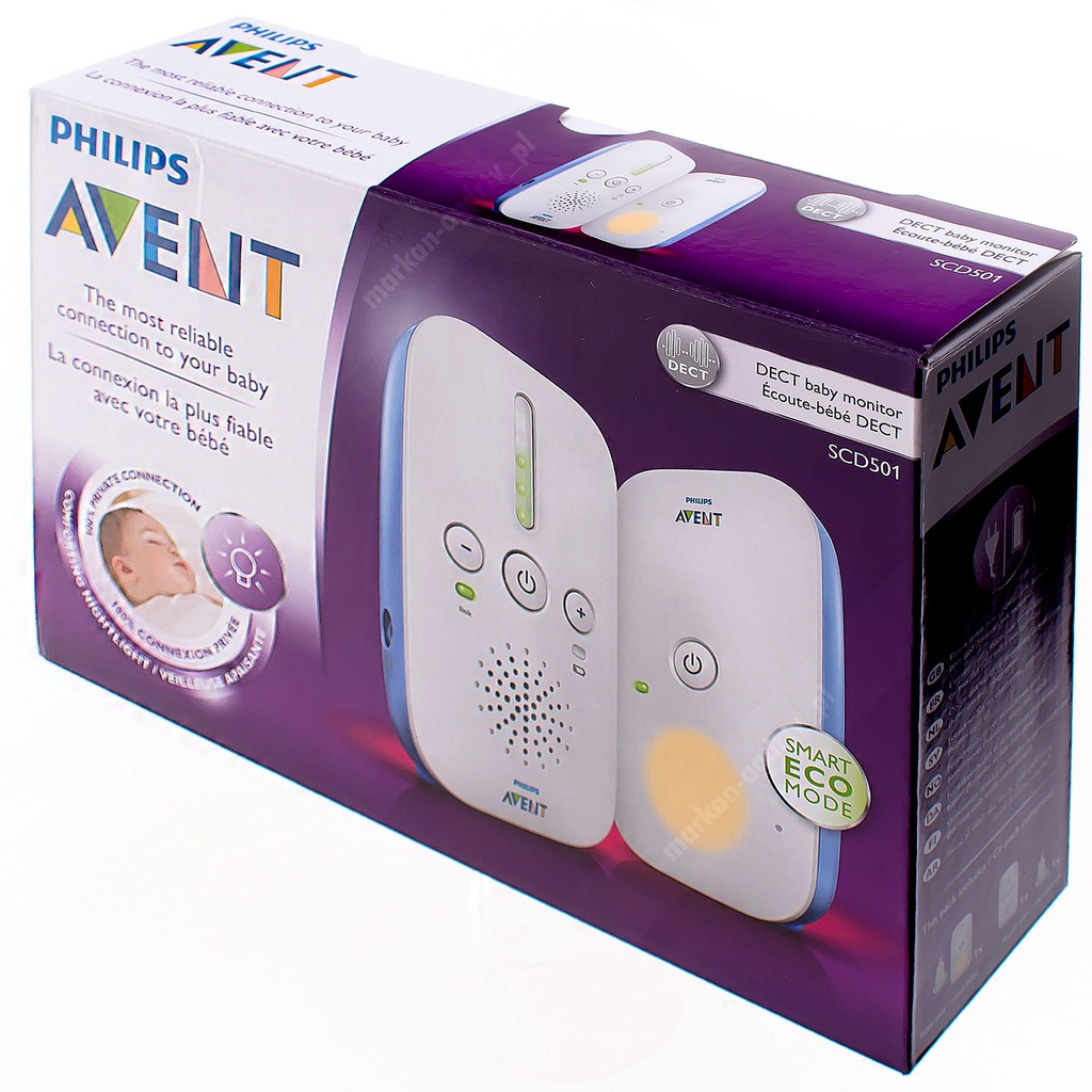 Elektroniczna Niania Philips Avent SCD501/00 DECT - 7006513014 ...