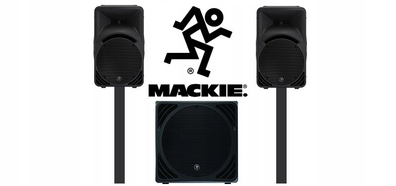 Zestaw Mackie SRM 450 v3 + SRM 1550 + Statywy