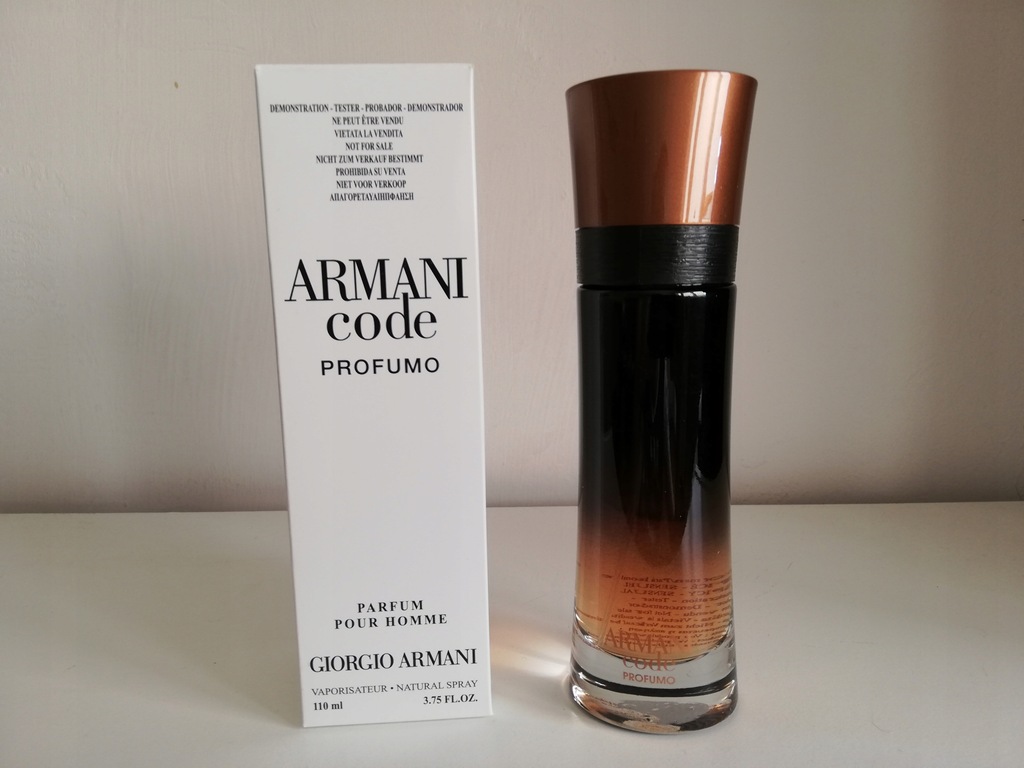 Armani code profumo tester hotsell