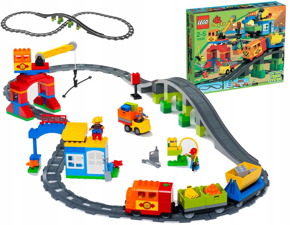 LEGO DUPLO 10508 POCIĄG ZESTAW DELUXE NOWY OKAZJA! - 7649240248 ...