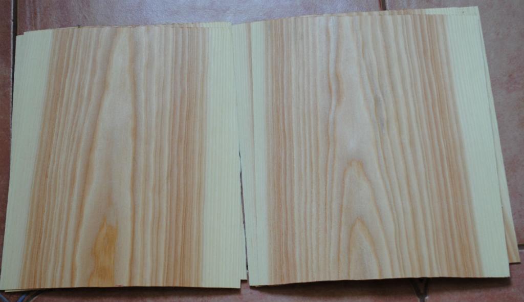 Fornir modrzew 35x15 cm x 0,9mm