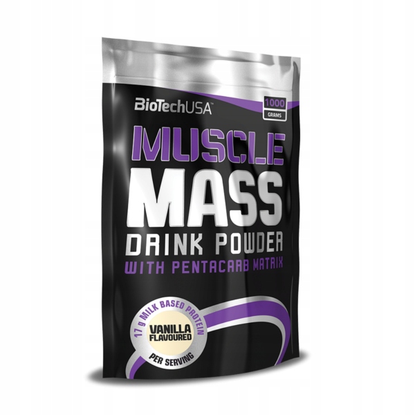 BioTech Muscle Mass - 1000g wanilia