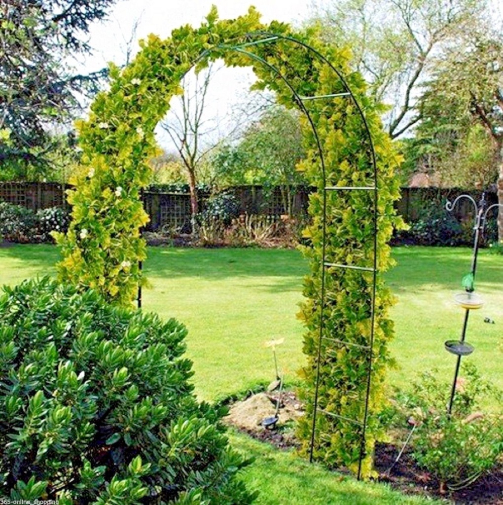 PERGOLA OGRODOWA ŁUKOWA WYSOKA 260 CM ŁUK NA RÓŻE 7270399474