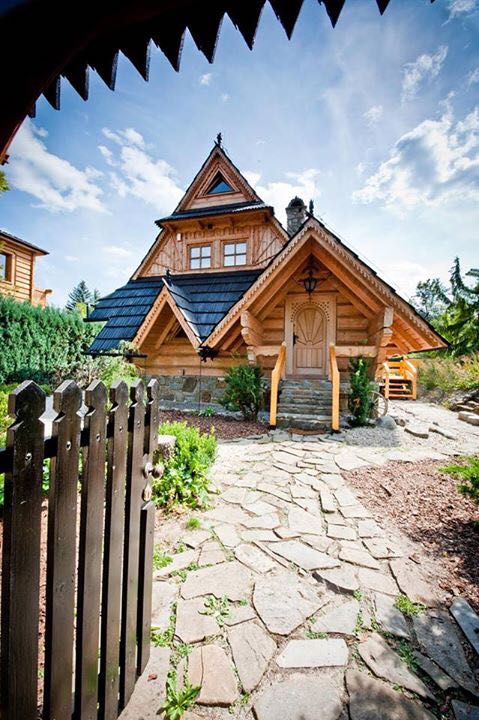 Domek Krupówki z widokiem na Giewont