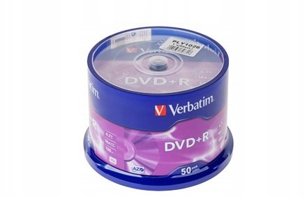 Płyta DVD+R x16 VERBATIM 4,7GB CAKE 50szt