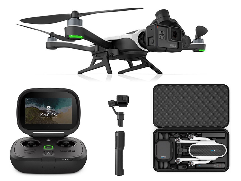 GoPro Karma Dron + KAMERA Hero 5 Black +KARMA Grip - 6768458413 - oficjalne  archiwum Allegro