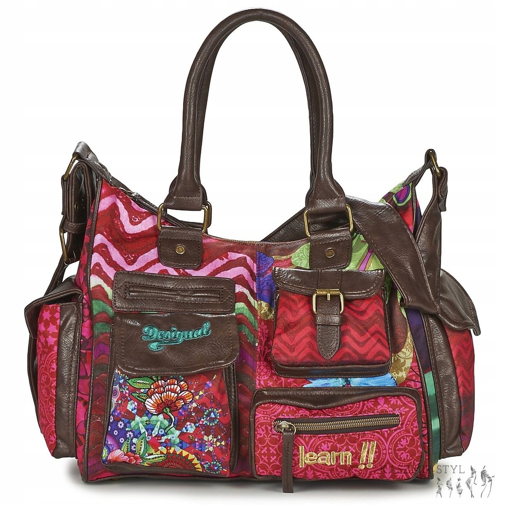 DESIGUAL torebka A4 MEDIUM PARADISE -70% WYPRZEDAŻ
