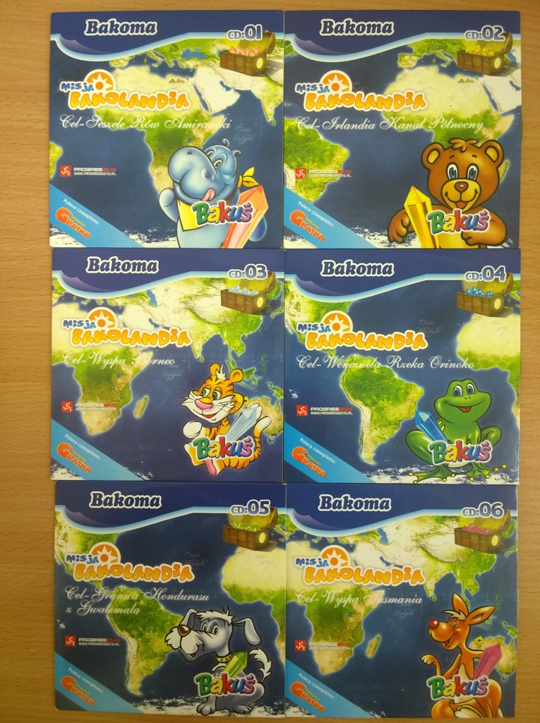 MISJA BAKOLANDIA 6 CD BAKOMA BAKUŚ GRY DLA DZIECI