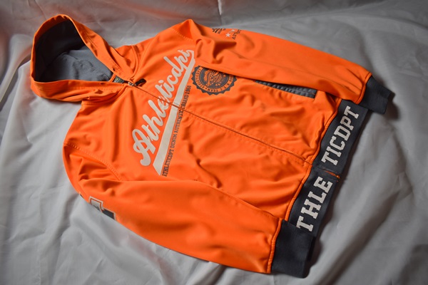 BLUZA MĘSKA, POMARAŃCZOWA - CROMNS COLLECTION R148