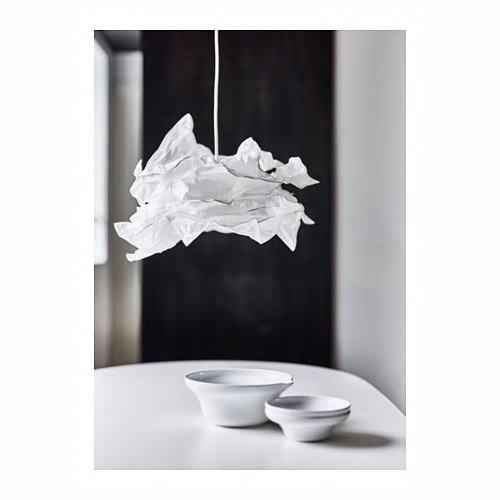 LAMPA WISZĄCA PAPIEROWA + OPRAWA +ŻARÓWKA LED IKEA - 7692952869 ...