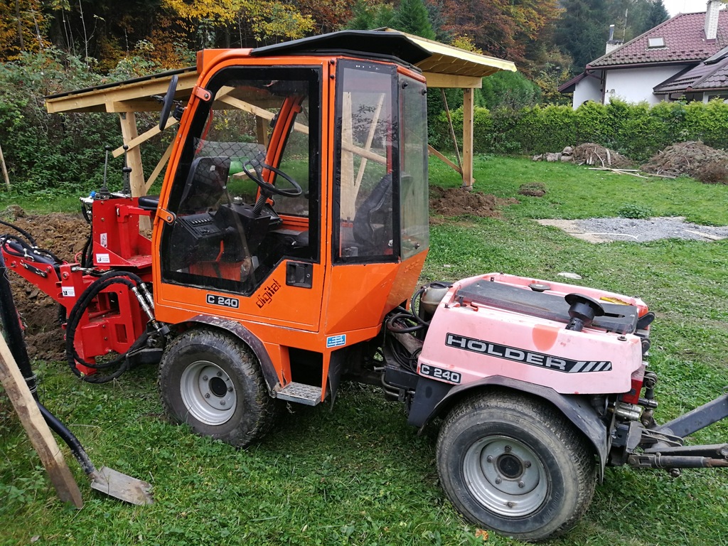 Holder C240 mini traktorek komunalny + OSPRZĘT