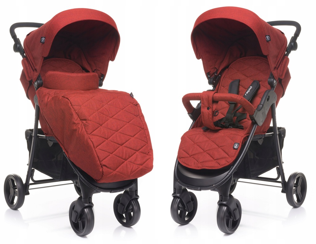 Wózek spacerowy 4BABY Rapid 2018 Czerwony NOWOŚĆ
