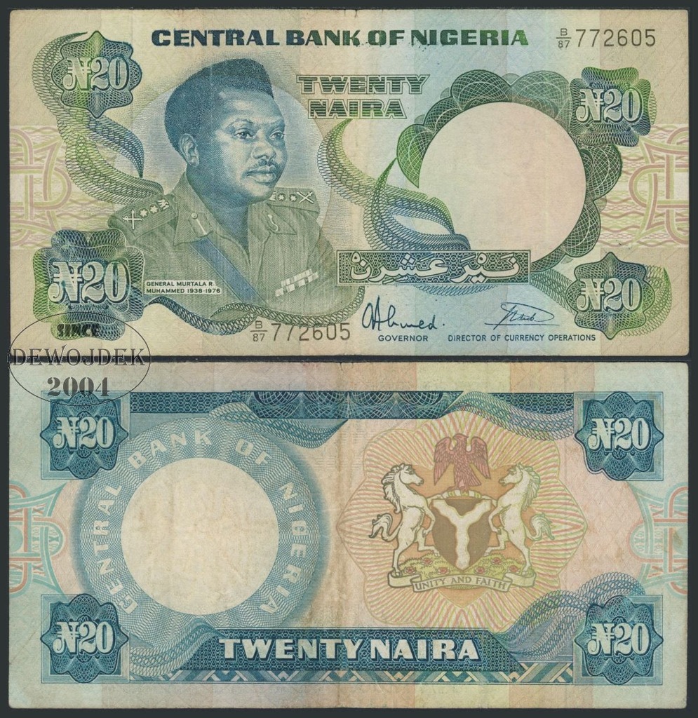 MAX - NIGERIA 20 Naira (1984-) r. # P26b# F