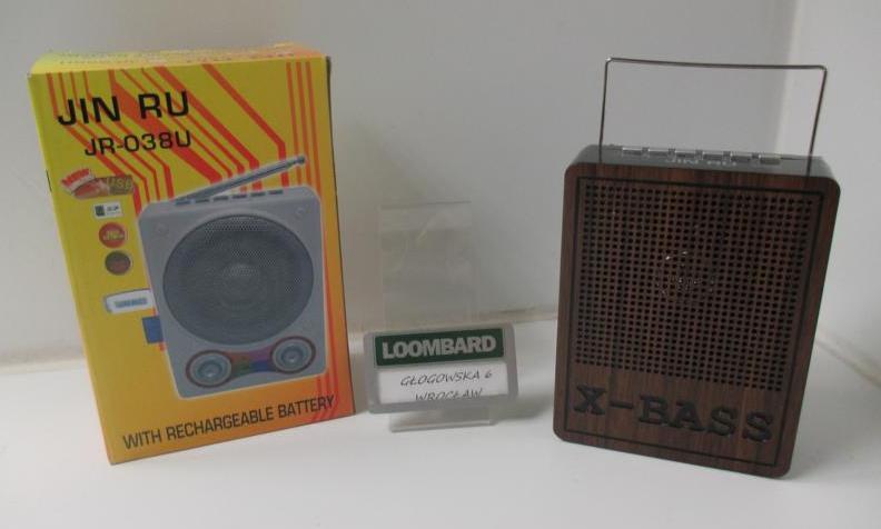 PRZENOŚNE RADIO FM SD/USB MP3 JIN RU JR-028U